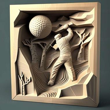 3D модель Запаморочлива гра в гольф (STL)